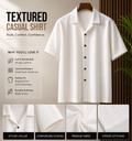 Premium Textured Casual Shirt for Men | Soft Cotton Blend | Modern Relaxed Fit