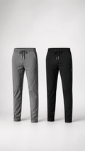 Men Solid  Track Pants ( Pack Of 2 )