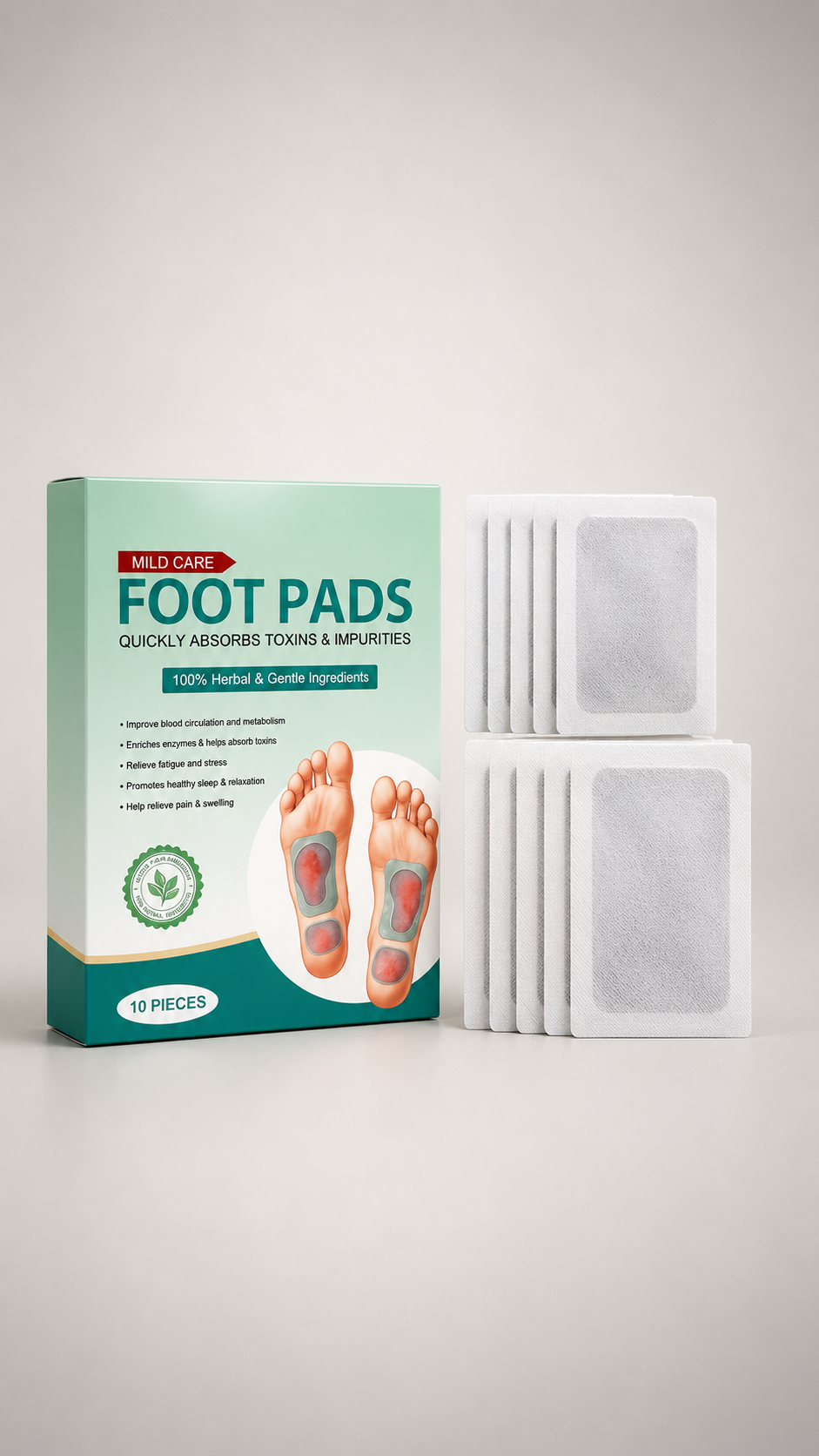 Herbal And Gentle Ingredient Detox Foot Pads (PACK OF 2)