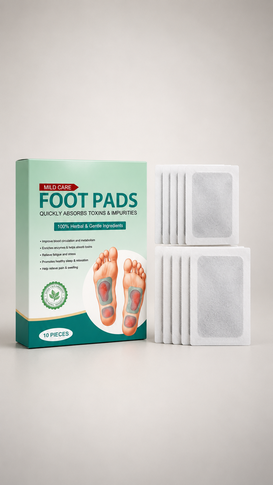 Herbal And Gentle Ingredient Detox Foot Pads (PACK OF 2)