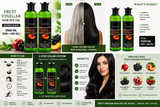 Fruit Vinegar Hair Color Gel – Natural Black 1000 ML (500 + 500 ML)